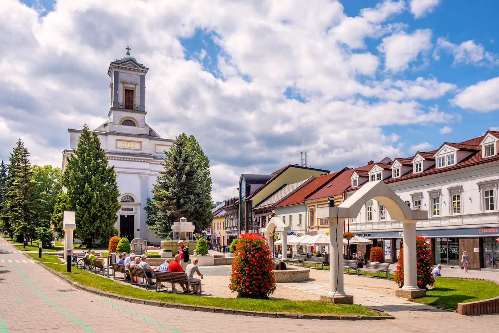 Námestie sv. Egídia v Poprade - centrum mesta